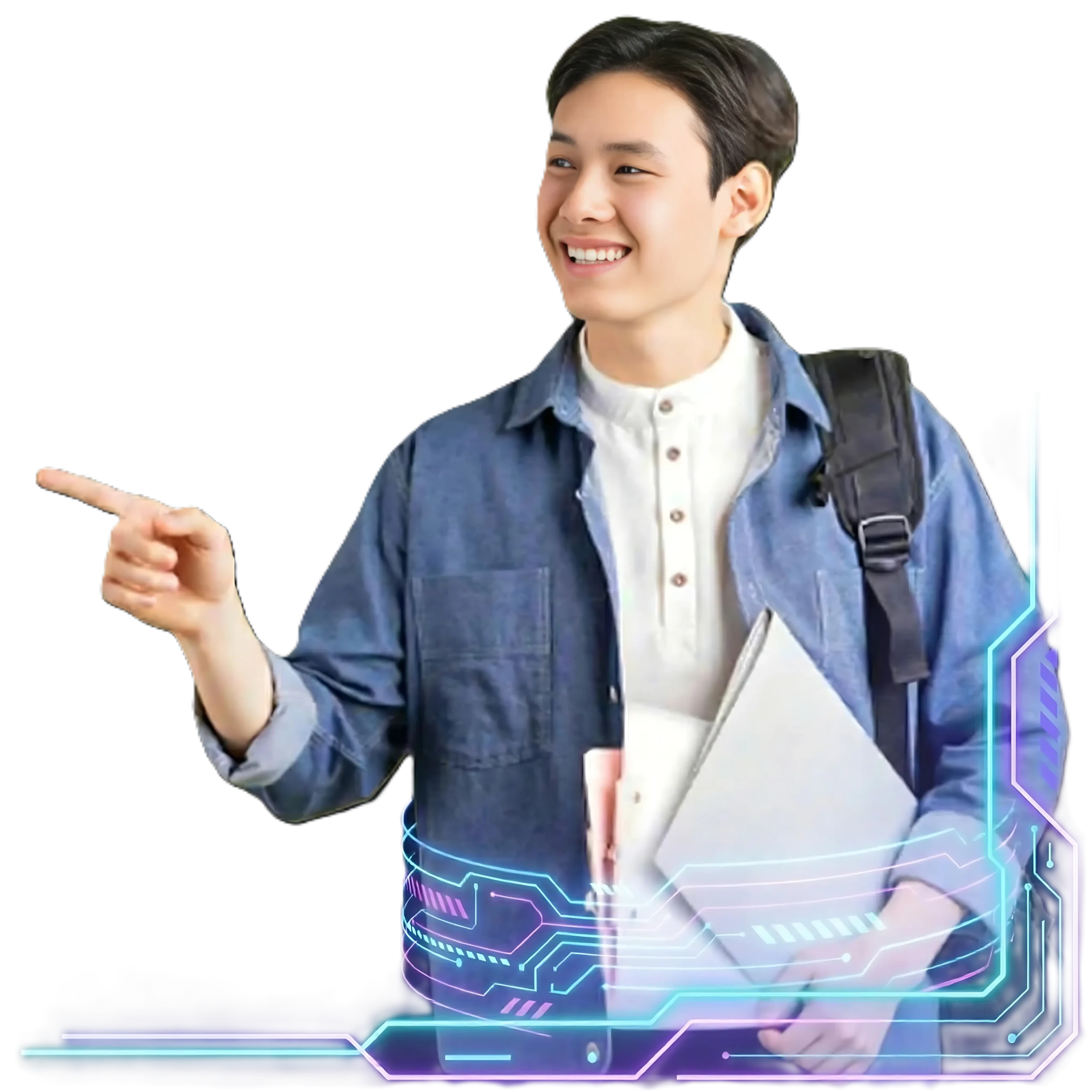 Ilustrasi Belajar Futuristik